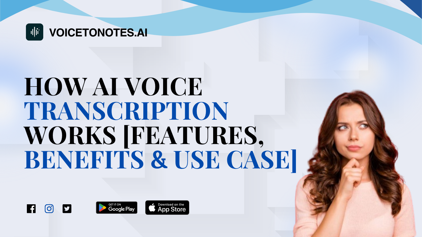 How AI Voice Transcription Works [Features, Benefits & Use Case]